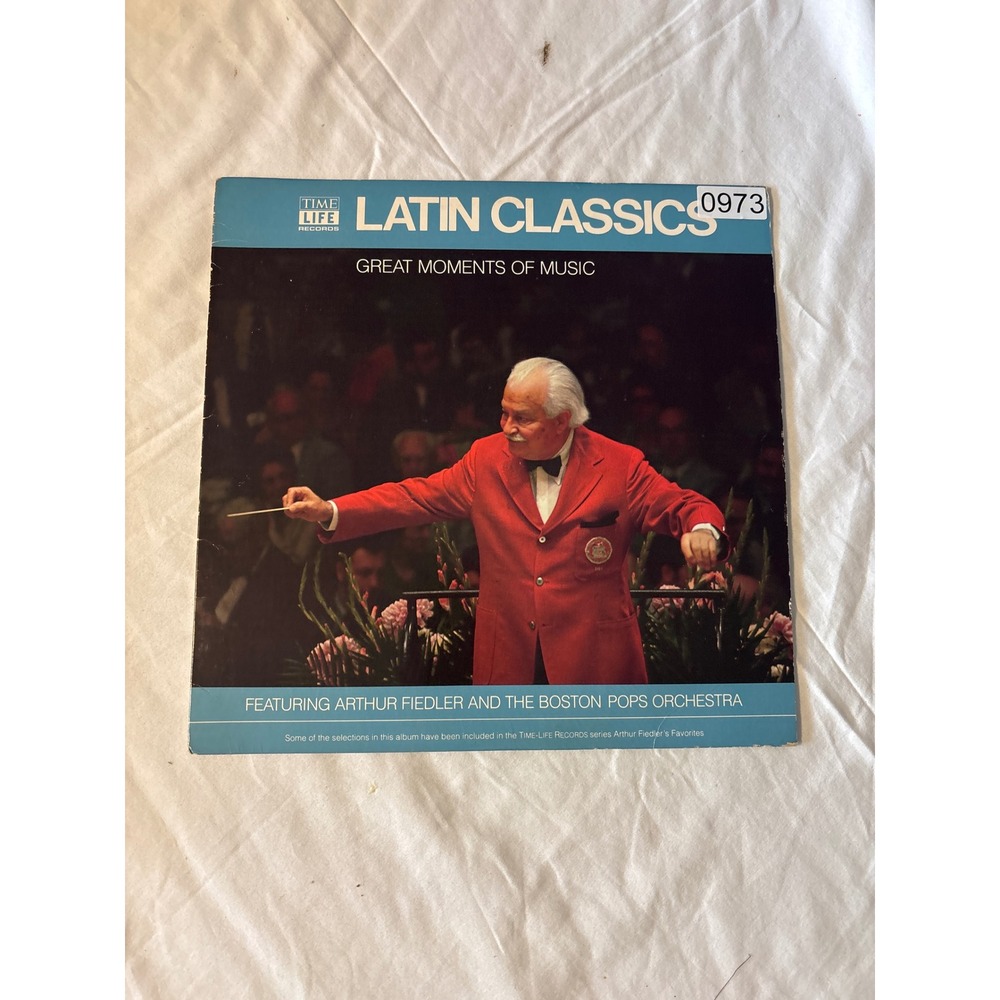 Time Life Latin Classics Vinyl LP Arthur Fiedler Boston Pops 12" Record Good